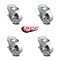 Service Caster 4 Inch Semi Steel Wheel Swivel Bolt Hole Caster Set with Brake SCC-BH20S415-SSR-TLB-4 - alternate 5